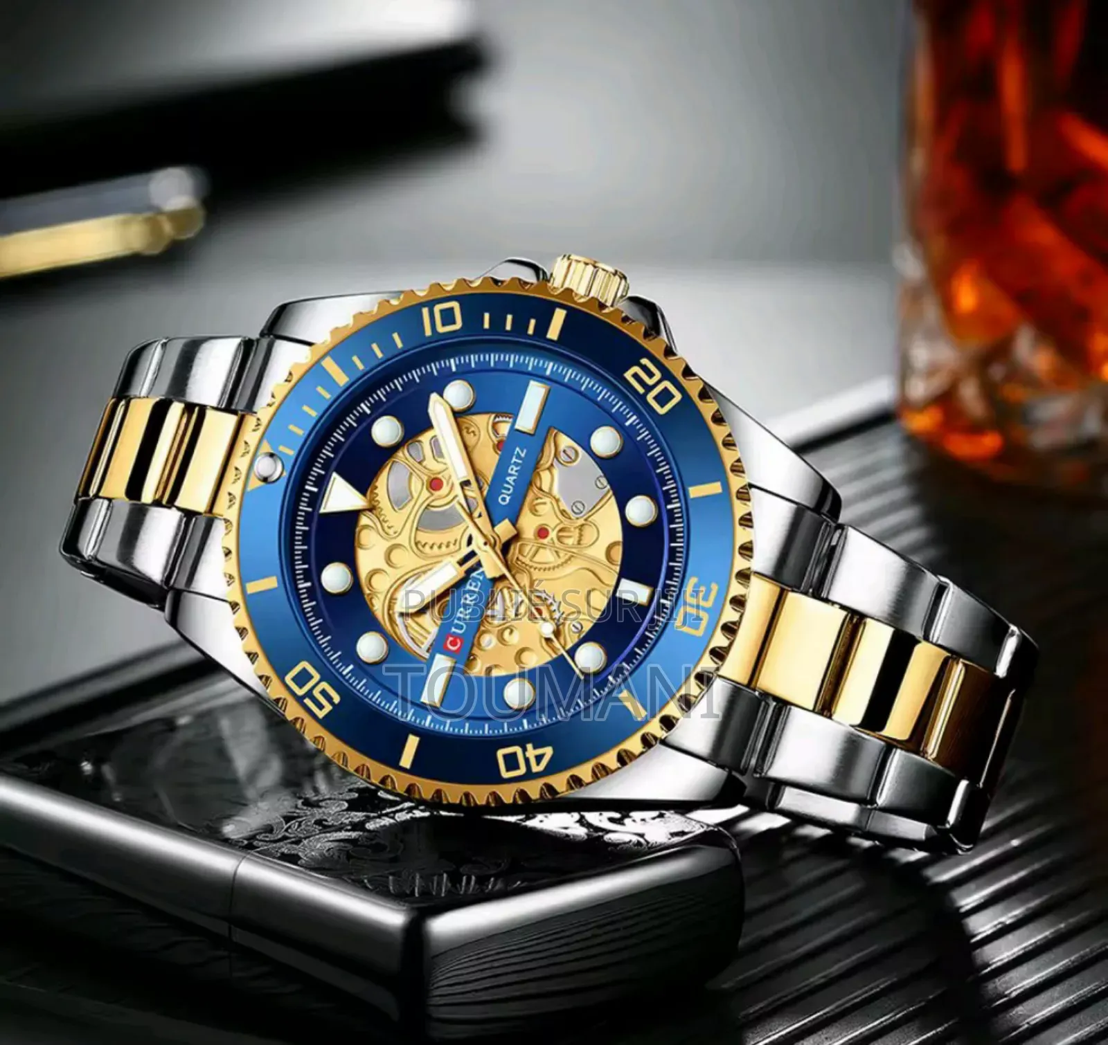 Curren Luxe Bracelet en Acier Inoxydable