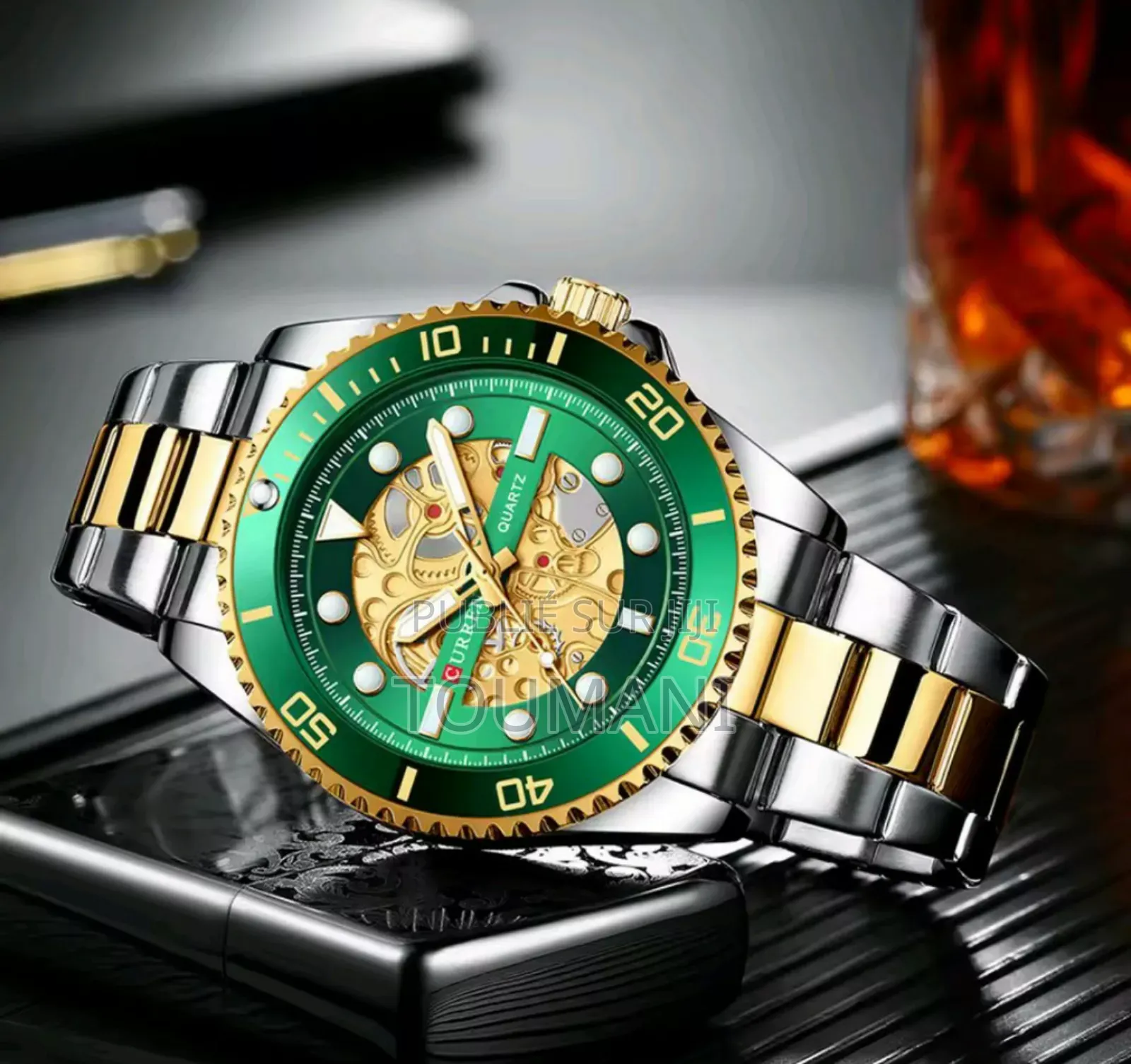 Curren Luxe Bracelet en Acier Inoxydable