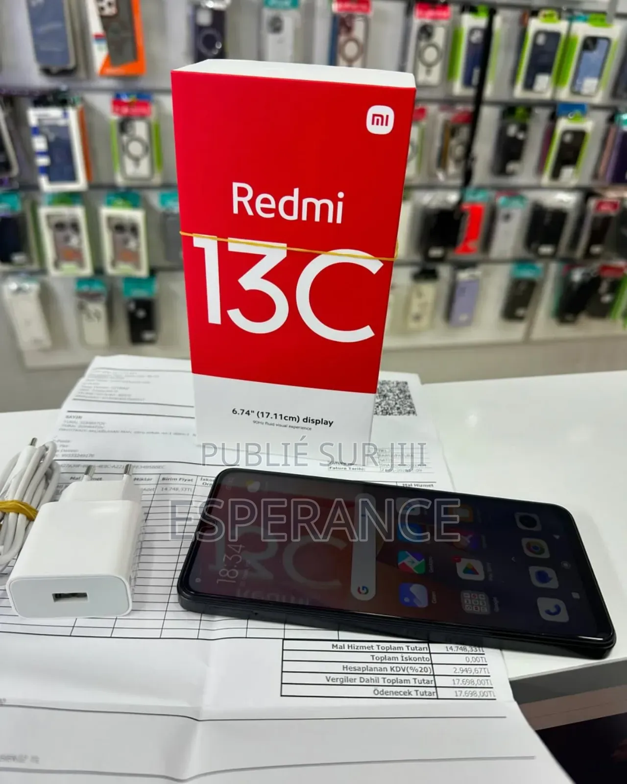 Xiaomi Redmi 13C 256 GB Noir