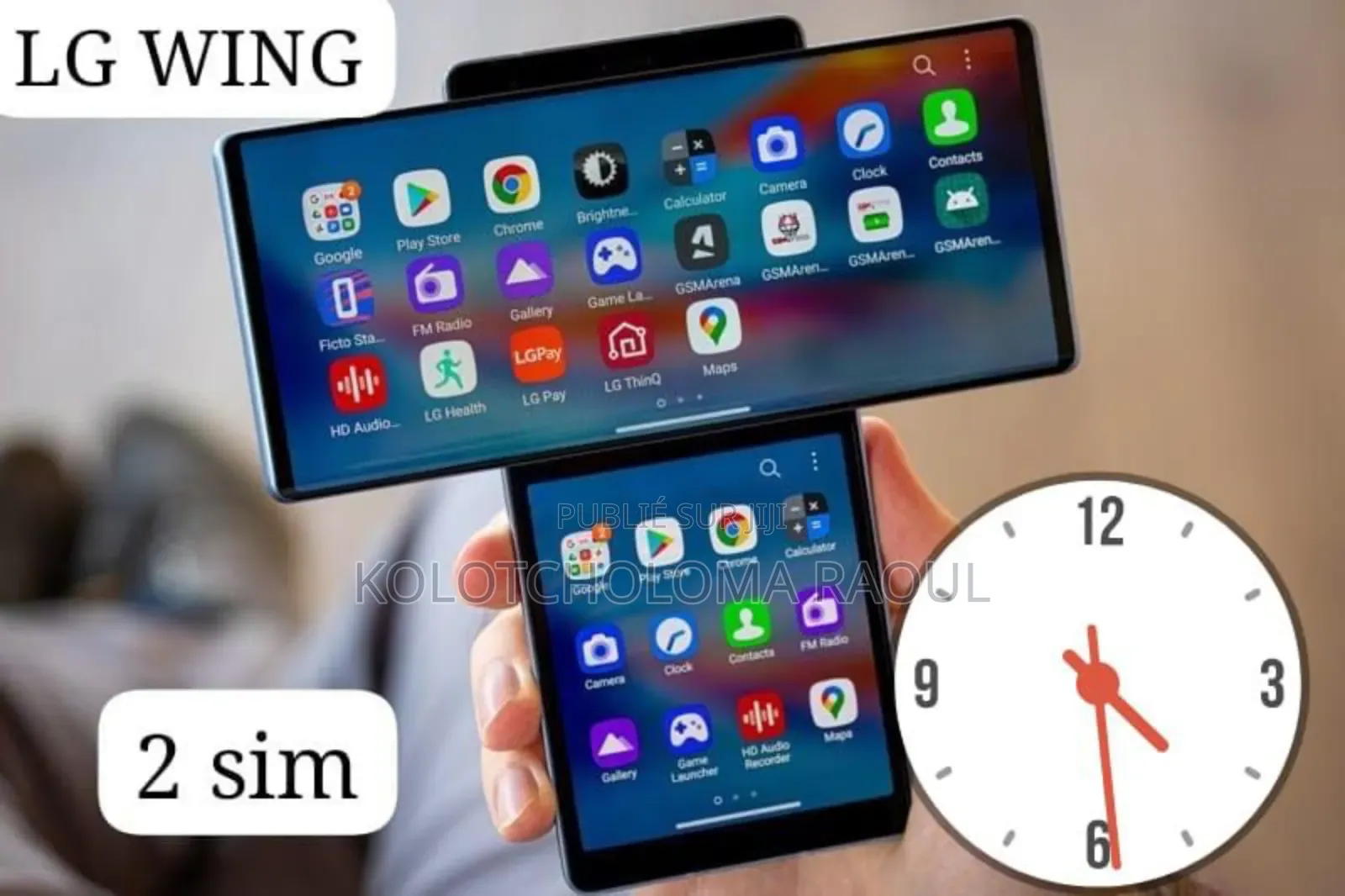 New LG Wing 5G 256 GB Black