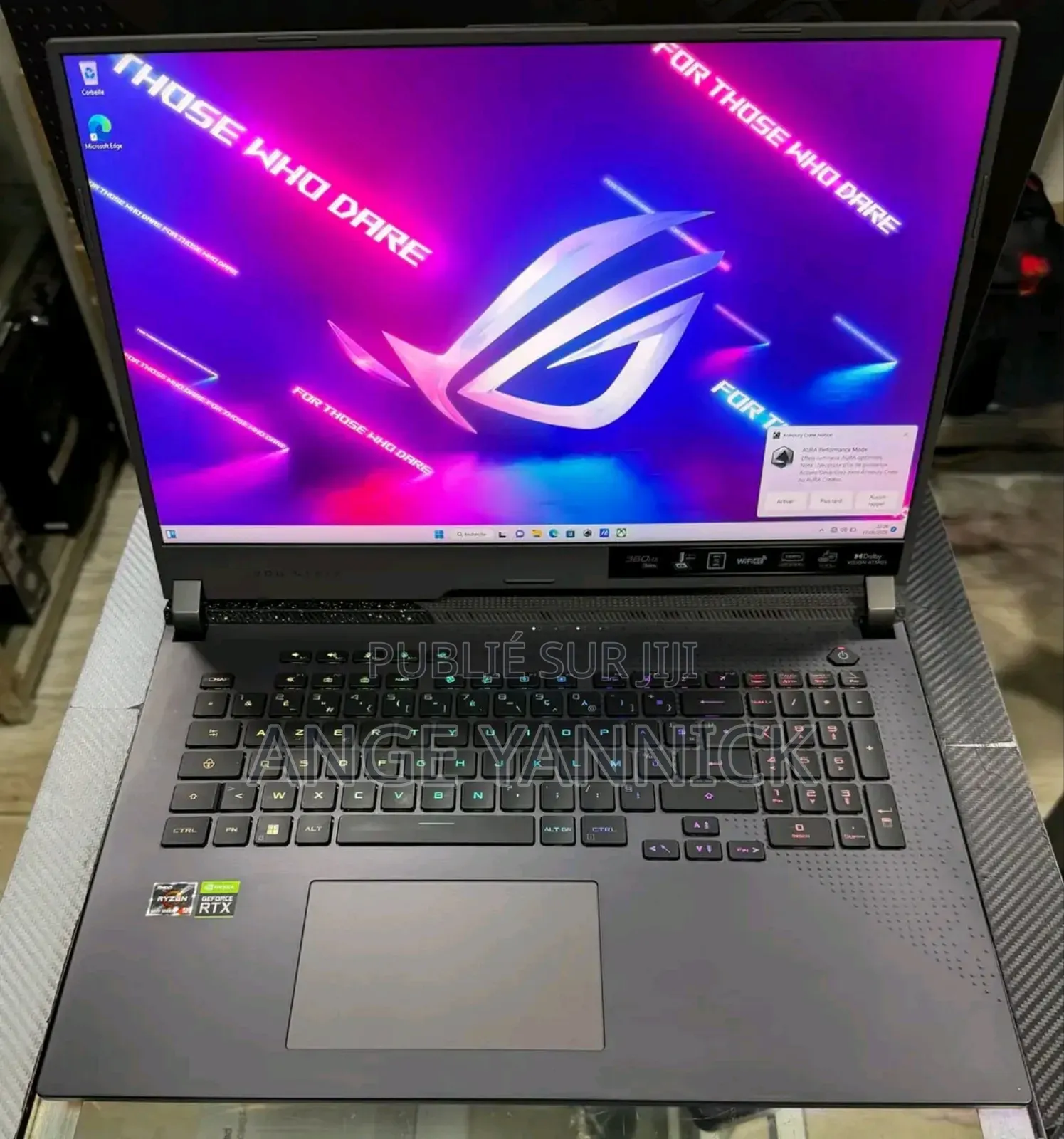 New Ordinateur portable Asus ROG Strix GL503 32GB AMD Ryzen 7 SSD 1T