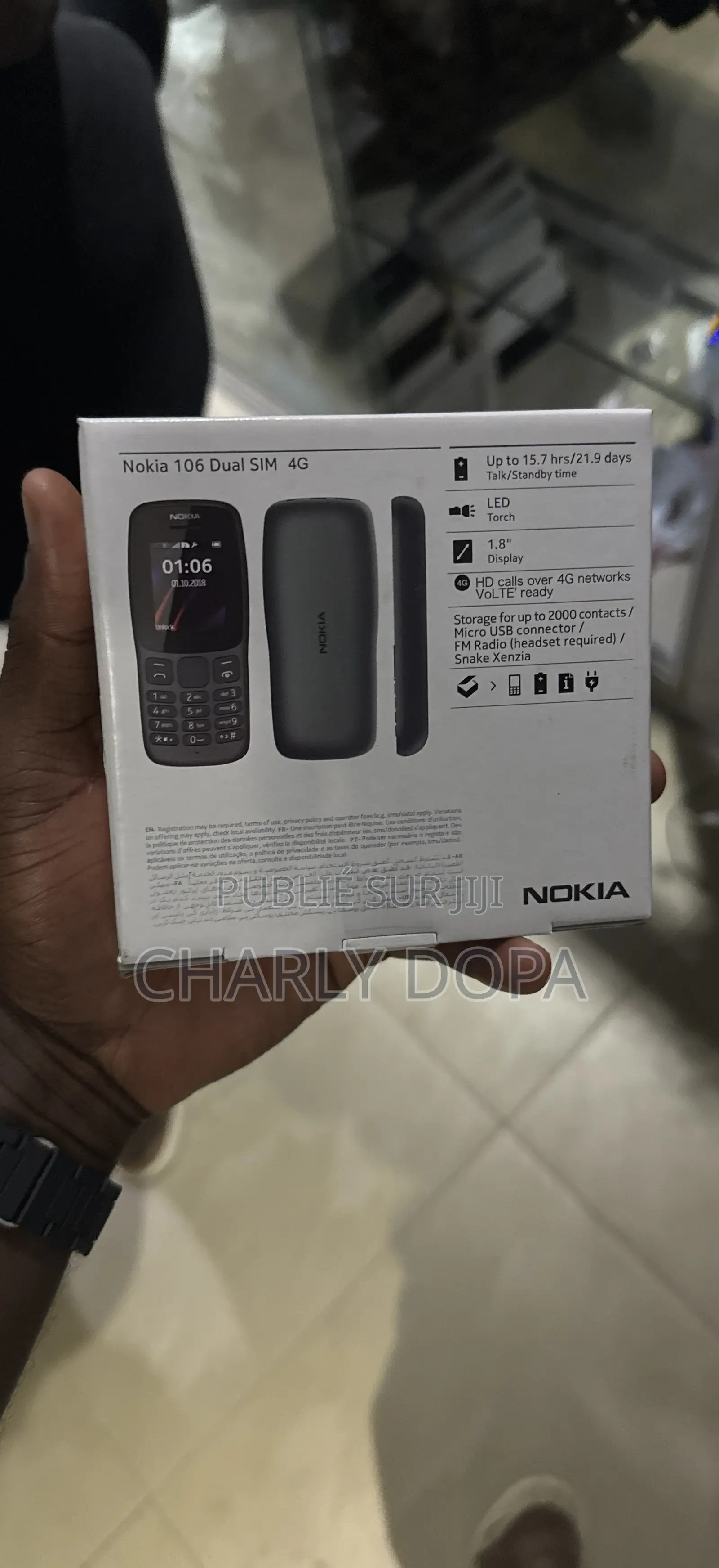 New Nokia 106 Black