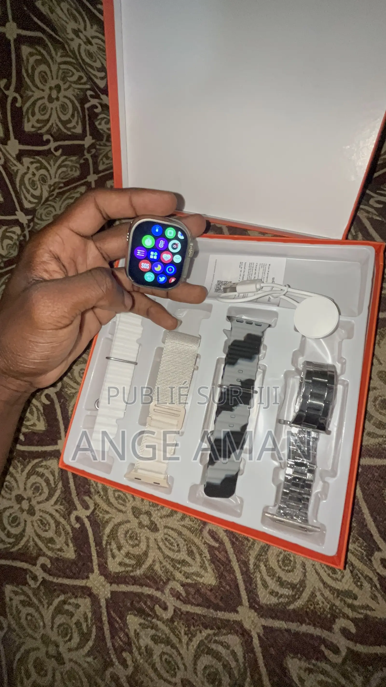 Smart Watch Ultra 2 + 4 Bracelets De Rechange – Montre Connectée