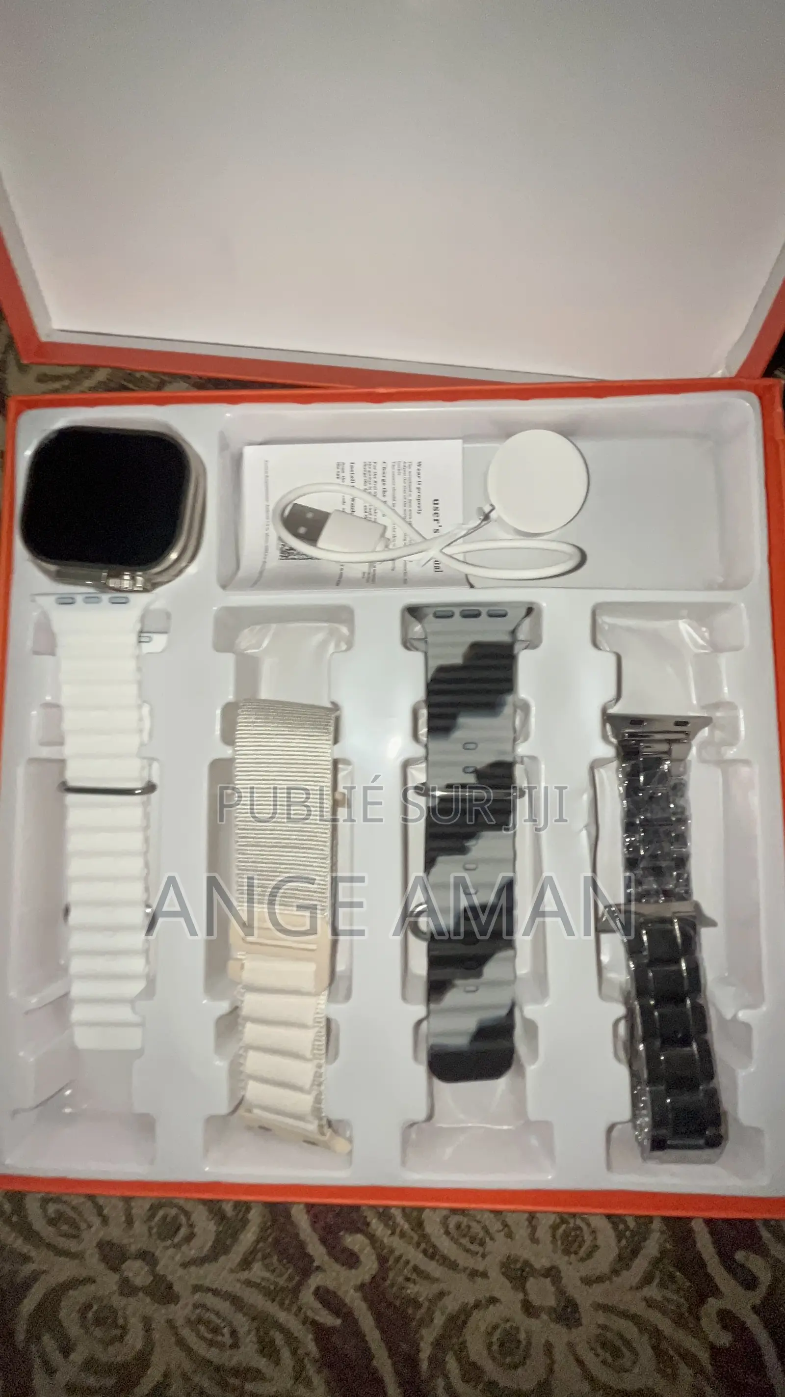 Smart Watch Ultra 2 + 4 Bracelets De Rechange – Montre Connectée