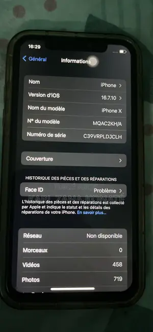 Apple iPhone X 64 GB Black