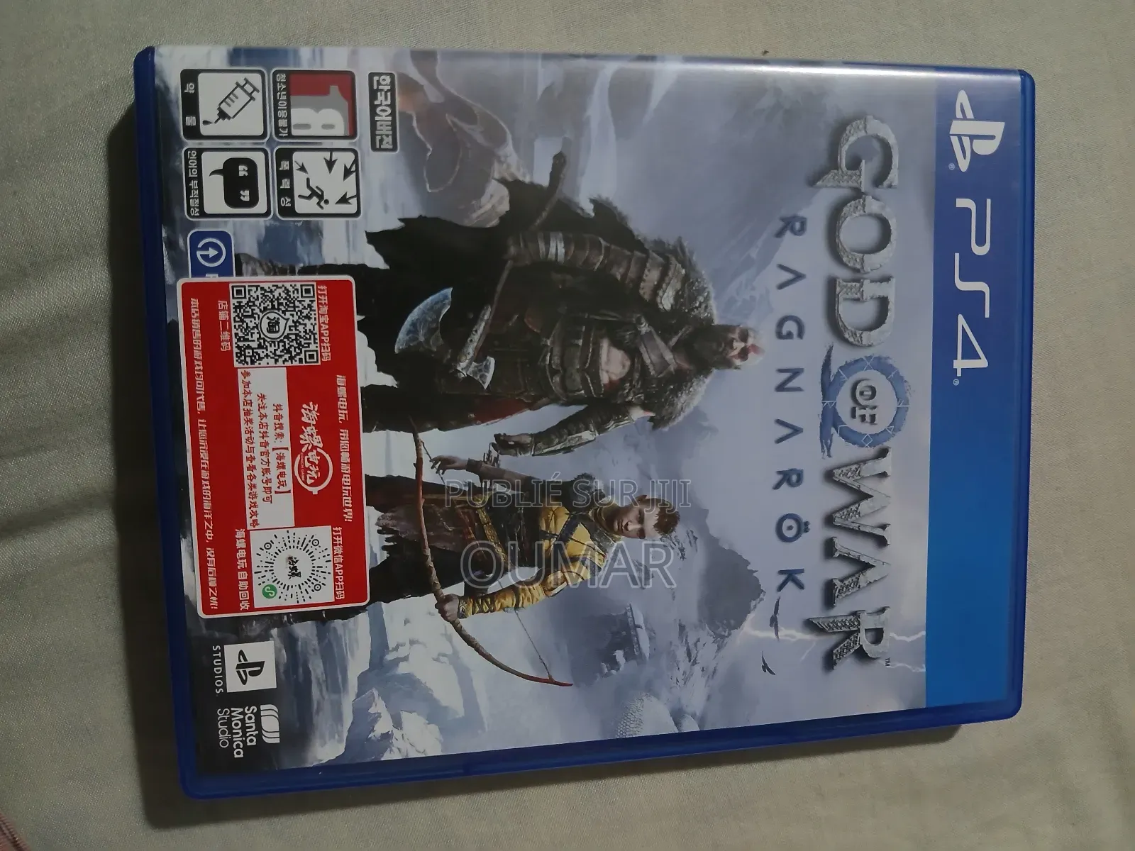 God of War Ragnarök Ps4 – Comme Neuf, Prix Choc 14 000 Fcfa