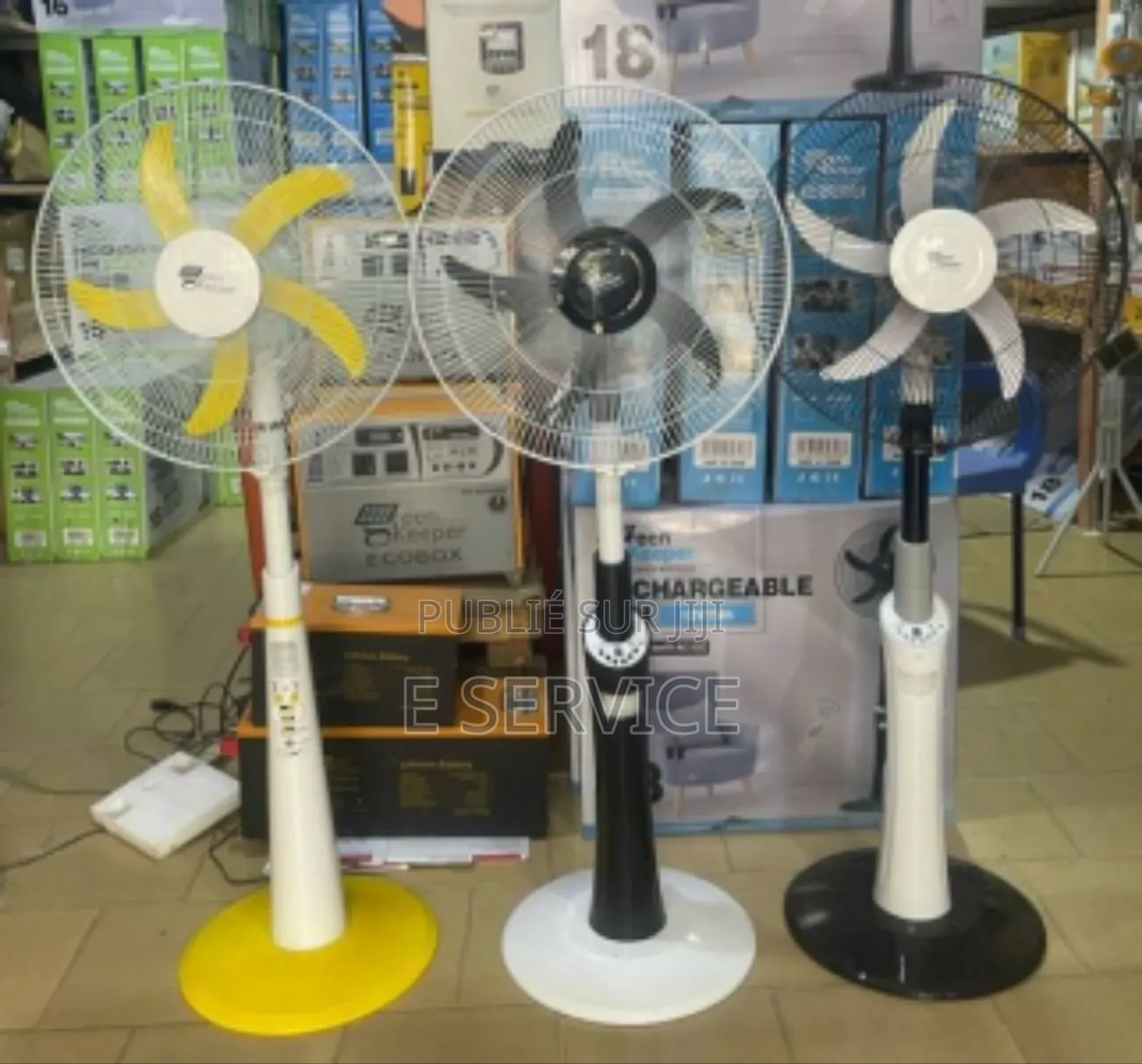 Ventilateur Rechargeable Sur Pied