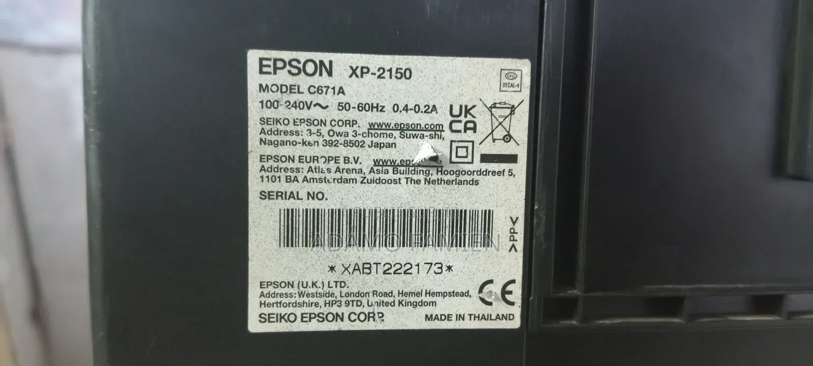 Imprimante Epson Xp-2150
