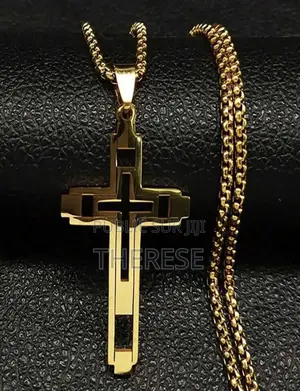 Photo - Chaîne en Croix Acier Inoxydable