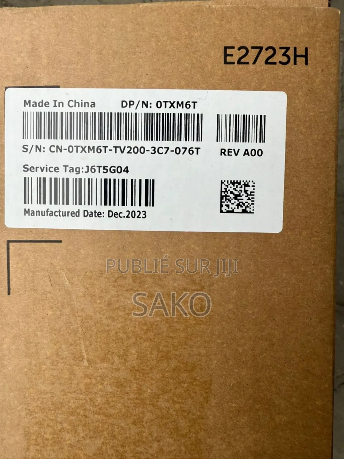 Écran Dell 27" E2723h