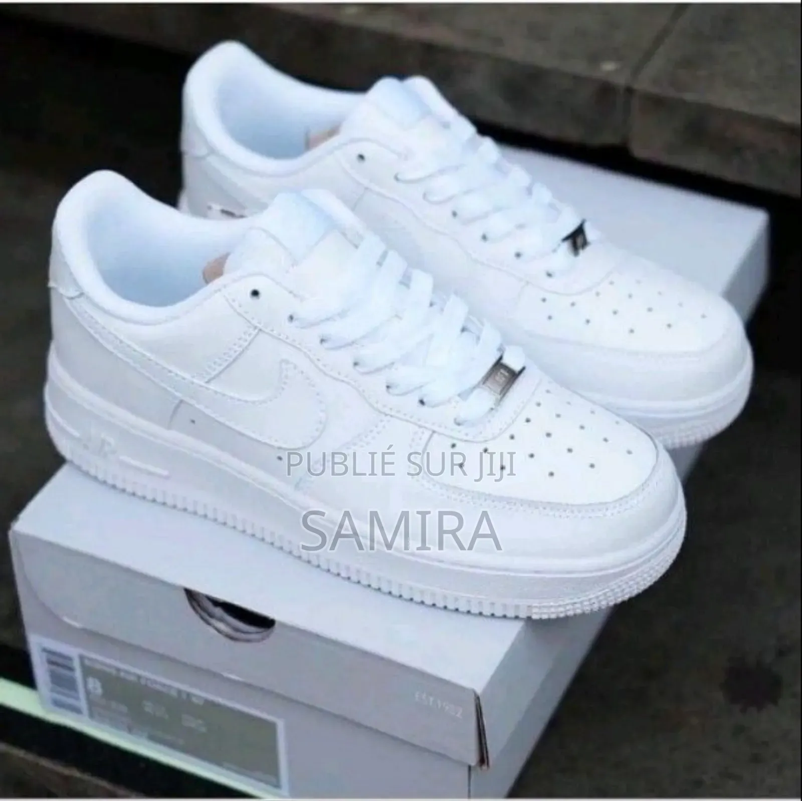 Nike Air De Couleur Blanche 