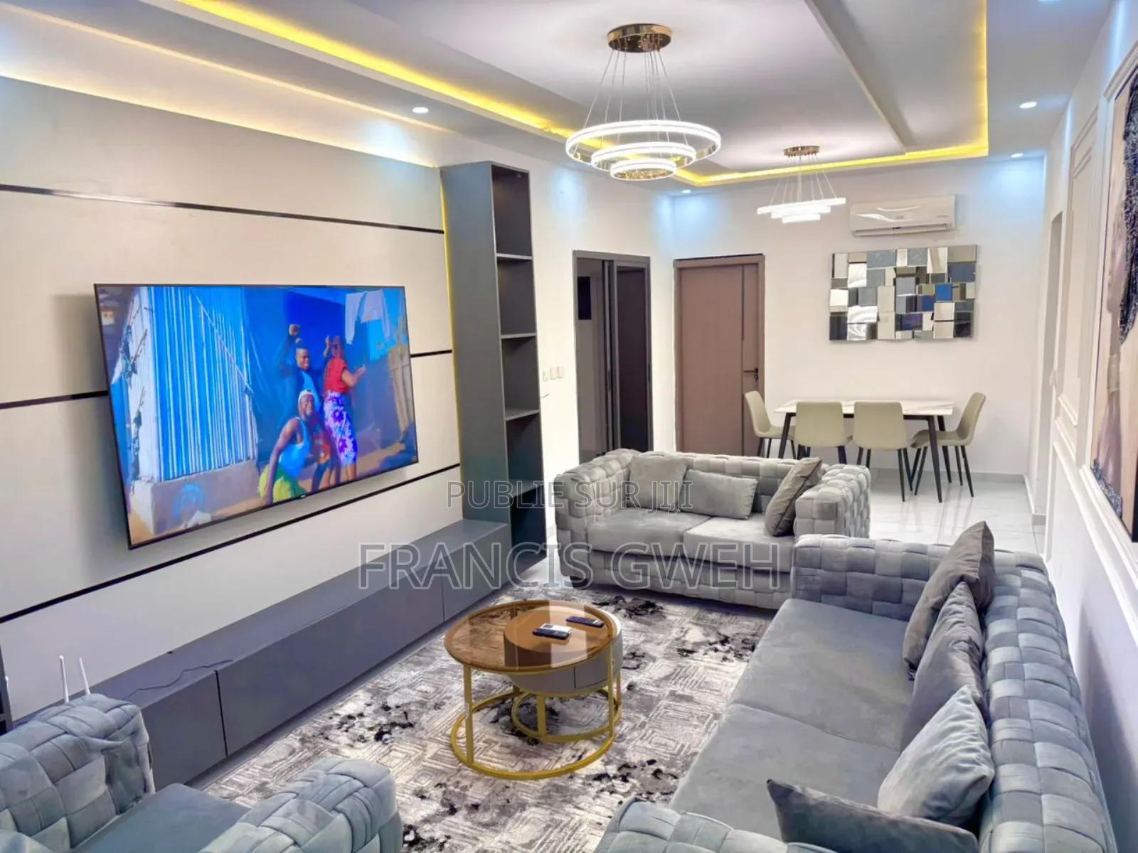 Furnished 2chbre Appartement dans Francis Gweh, Cocody à Louer