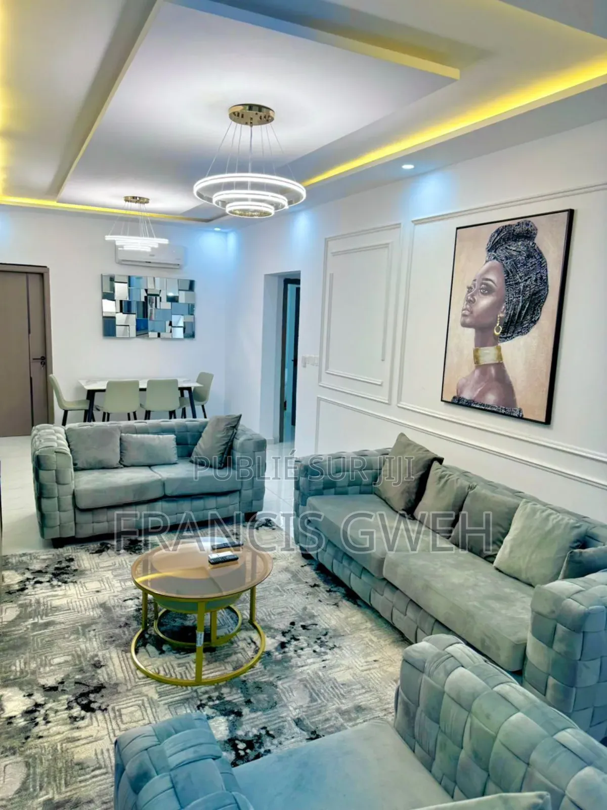 Furnished 2chbre Appartement dans Francis Gweh, Cocody à Louer