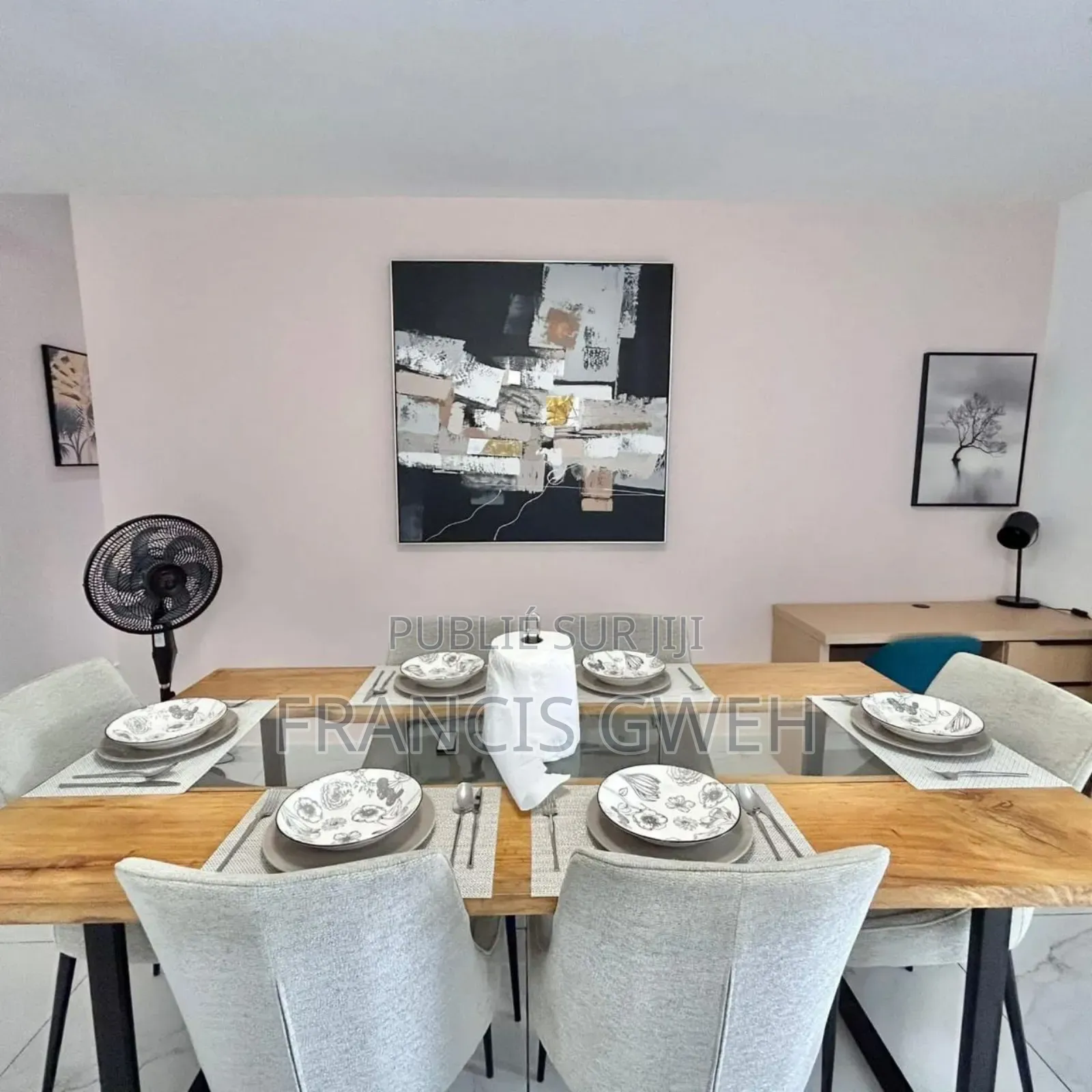 Furnished 3chbre Villa dans Francis Gweh, Cocody à Louer