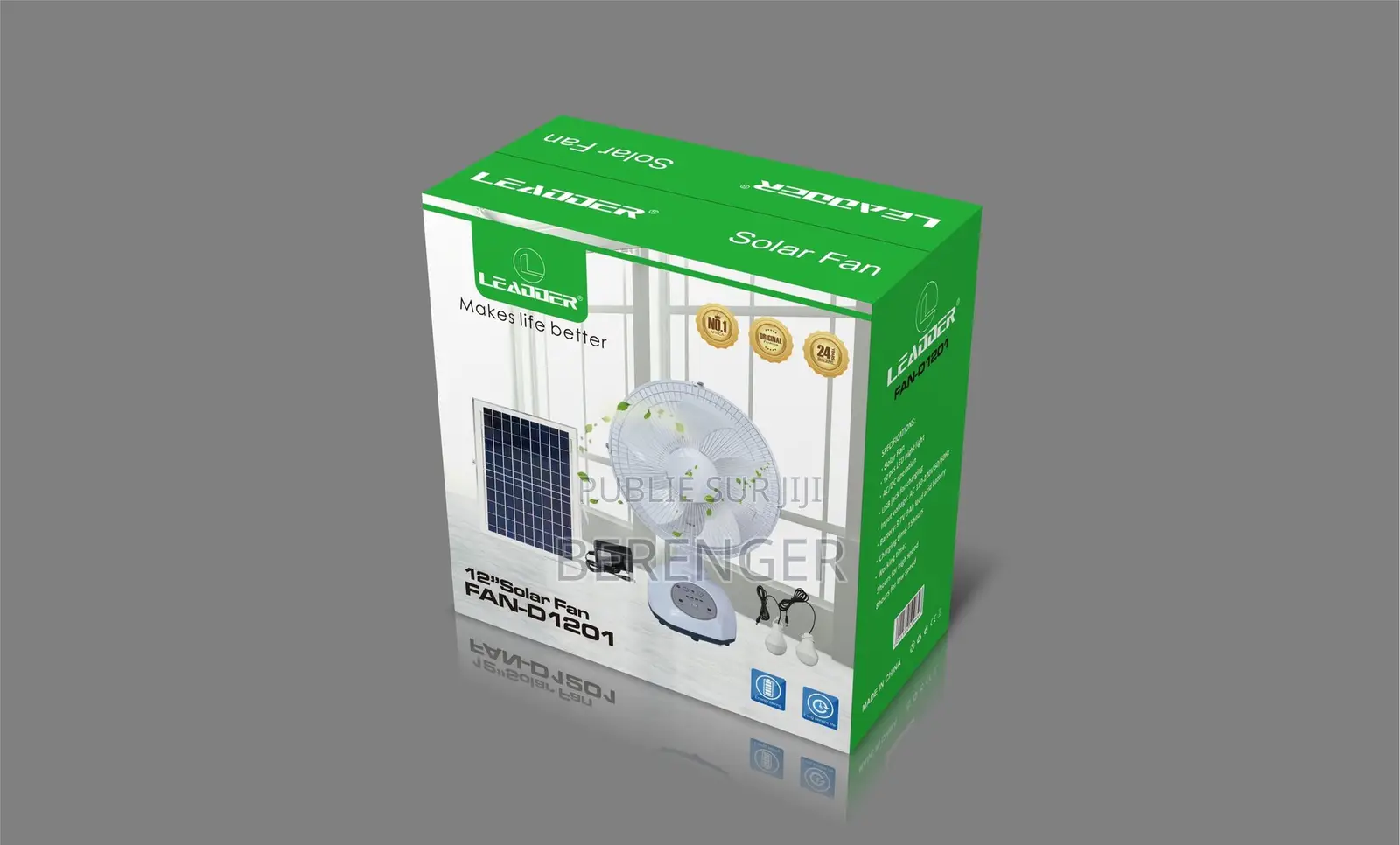 Ventilateur Solaire Portableventilateur Solaire Fan-D1201