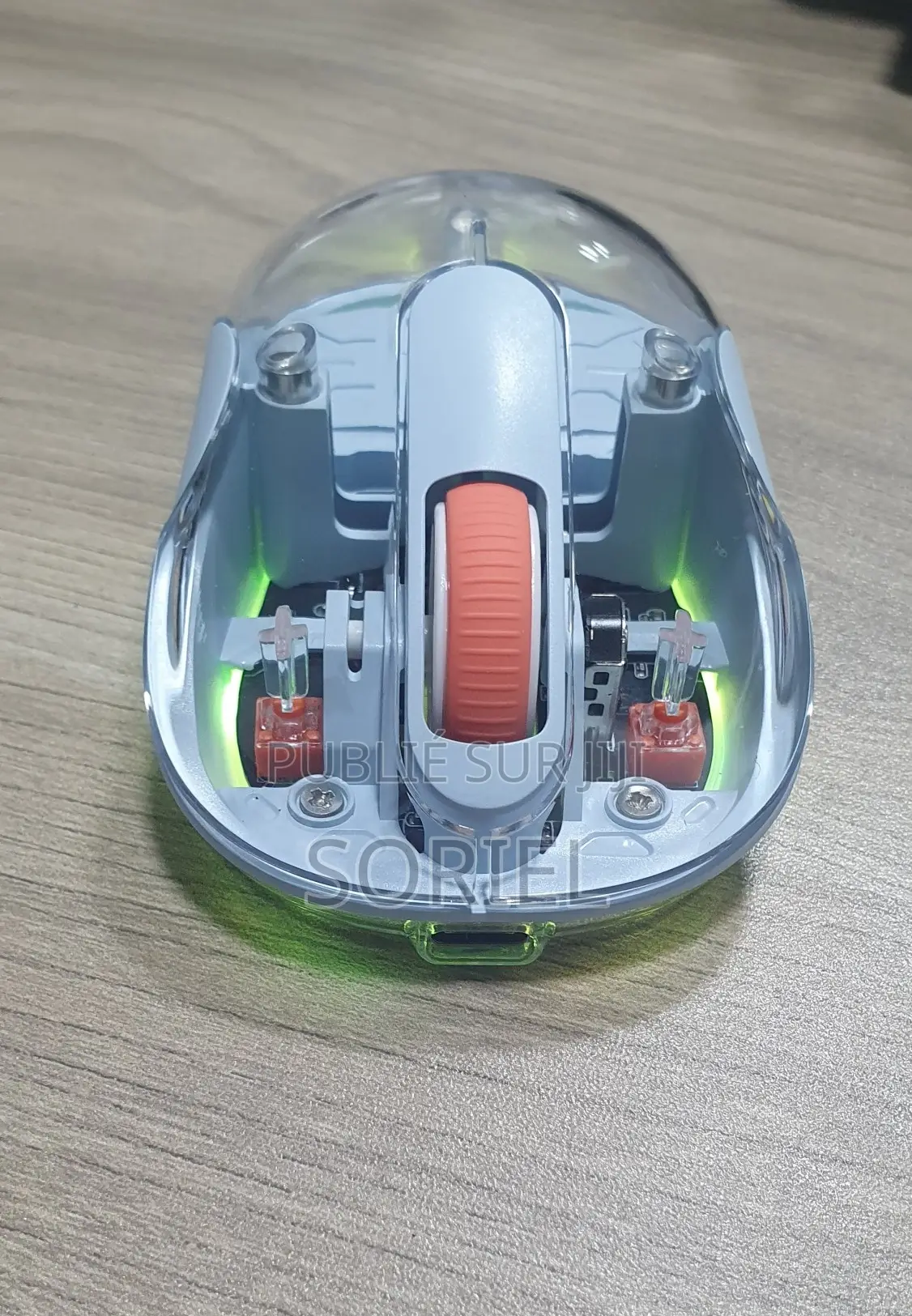 Souris RGB Rechargeable Transparente