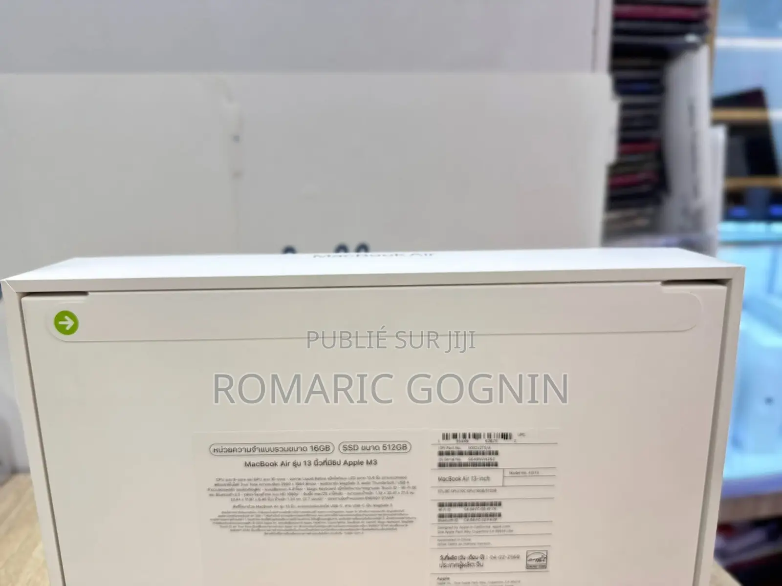 New Apple MacBook Air 2024 M3 13-Inch 16GB Apple M3 HDD+SSD 512GB