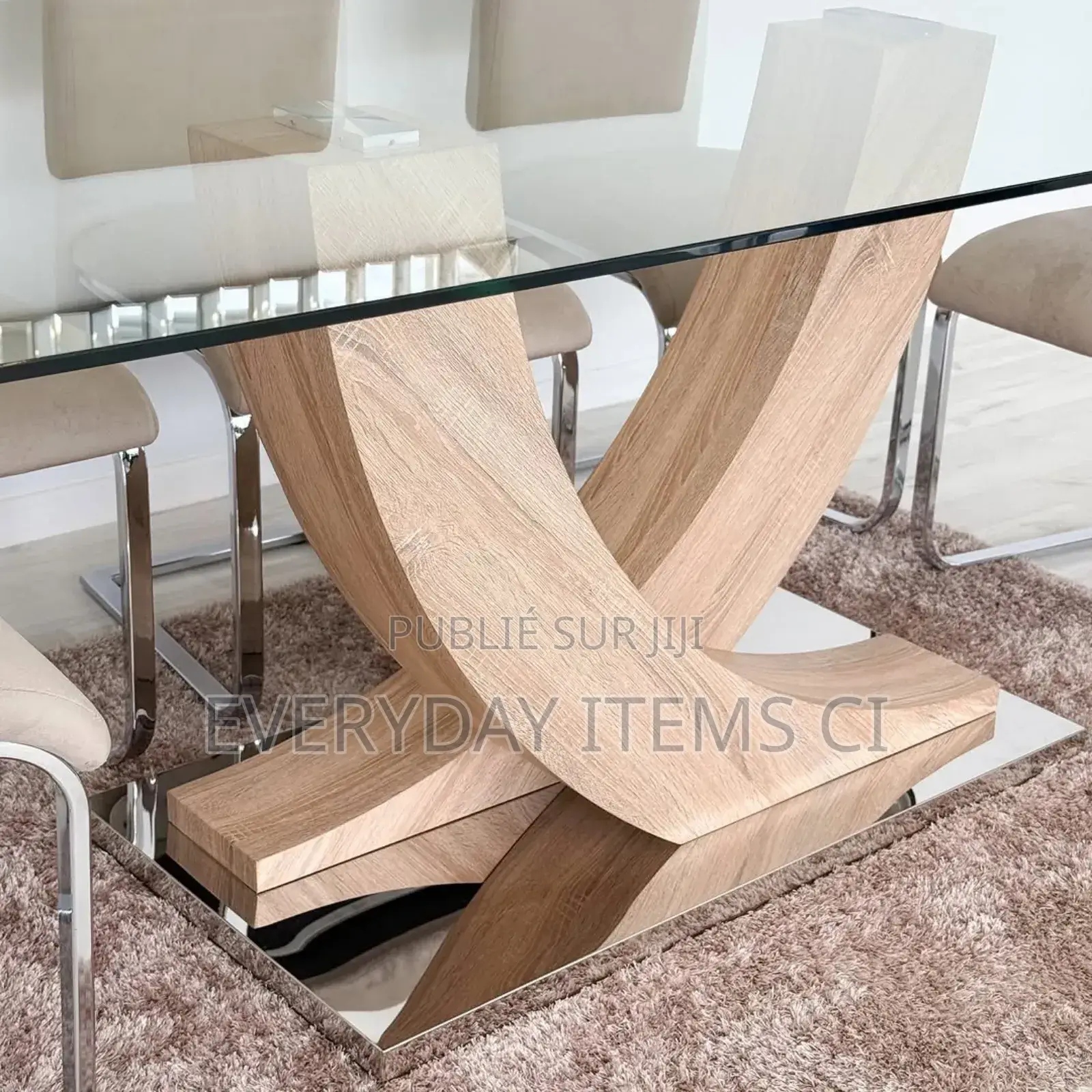 Table À Manger Vitrée 6 Places  