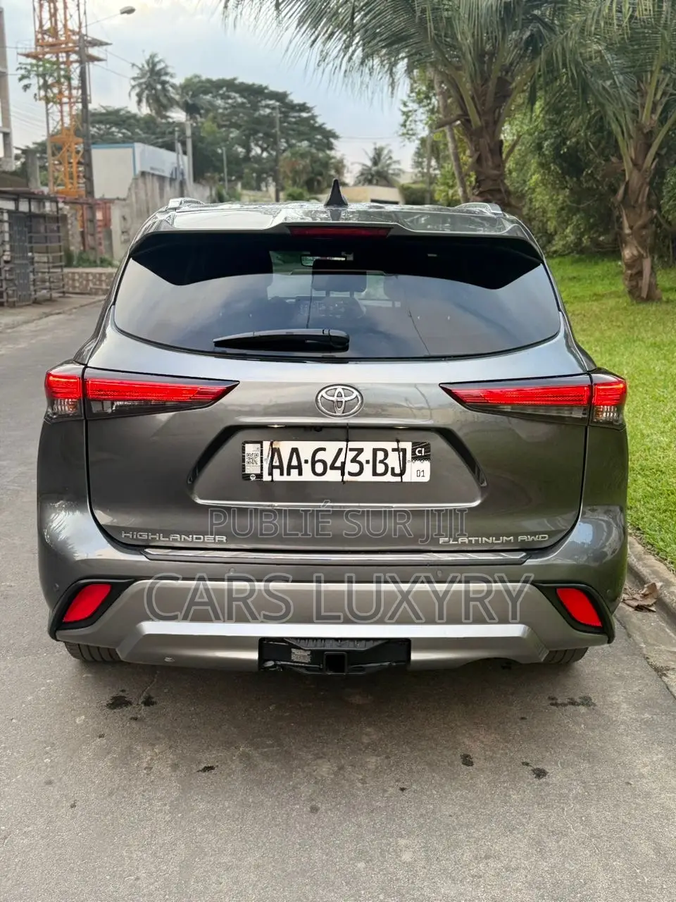 Toyota Highlander Platinum 2022 Gris