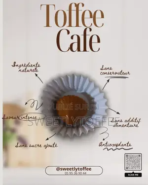 Toffis Au Lait Variés en Saveurs (Coco, Cajou, Arachide, Café, Baobab)