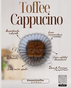 Toffis Au Lait Variés en Saveurs (Coco, Cajou, Arachide, Café, Baobab)