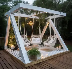 Photo - Balancelle Moderne 3 Place Pour Jardin