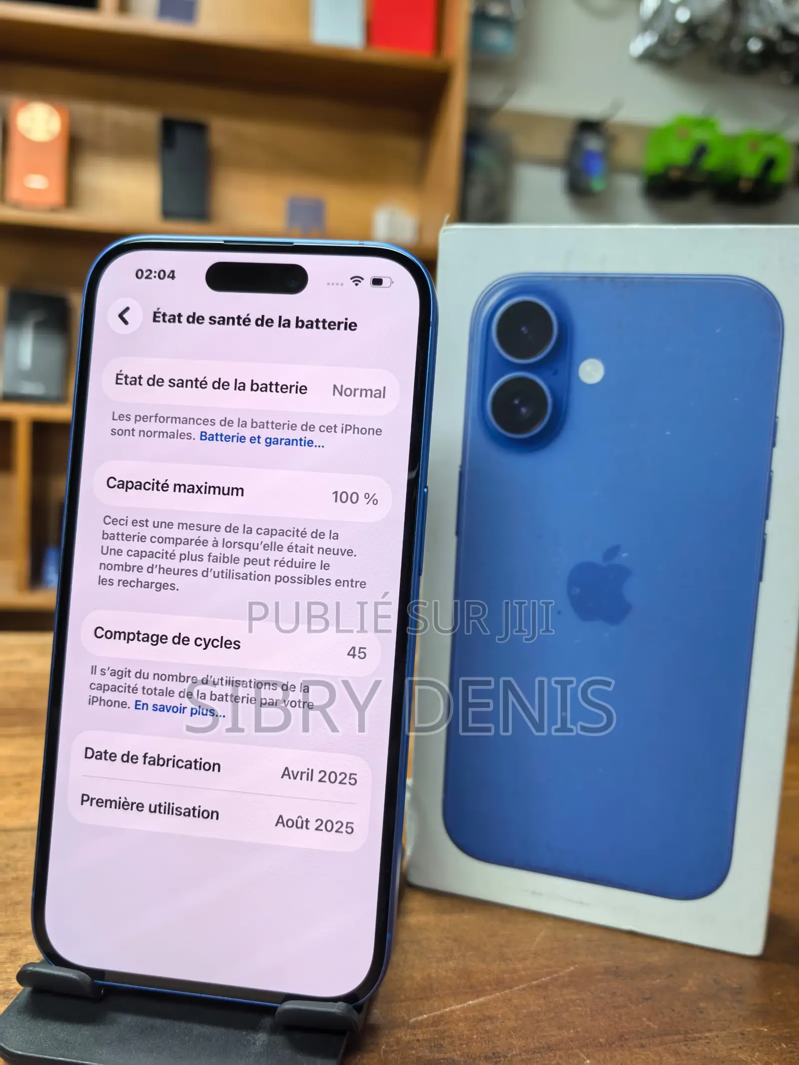 New Apple iPhone 16 128 GB Blue