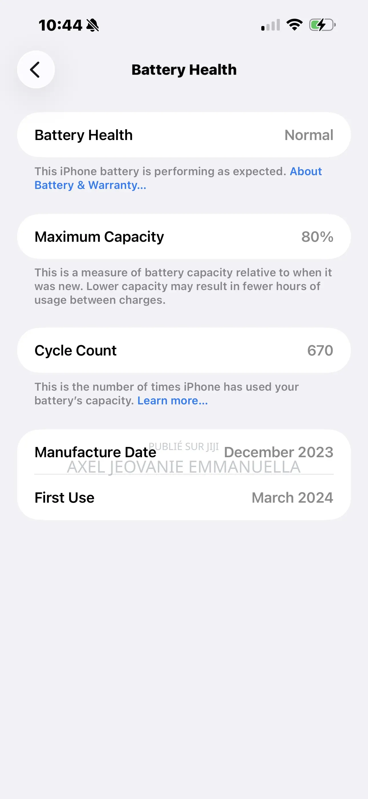 Apple iPhone 15 Pro Max 256 GB Argenté