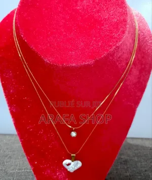 Collier Double Inoxydable