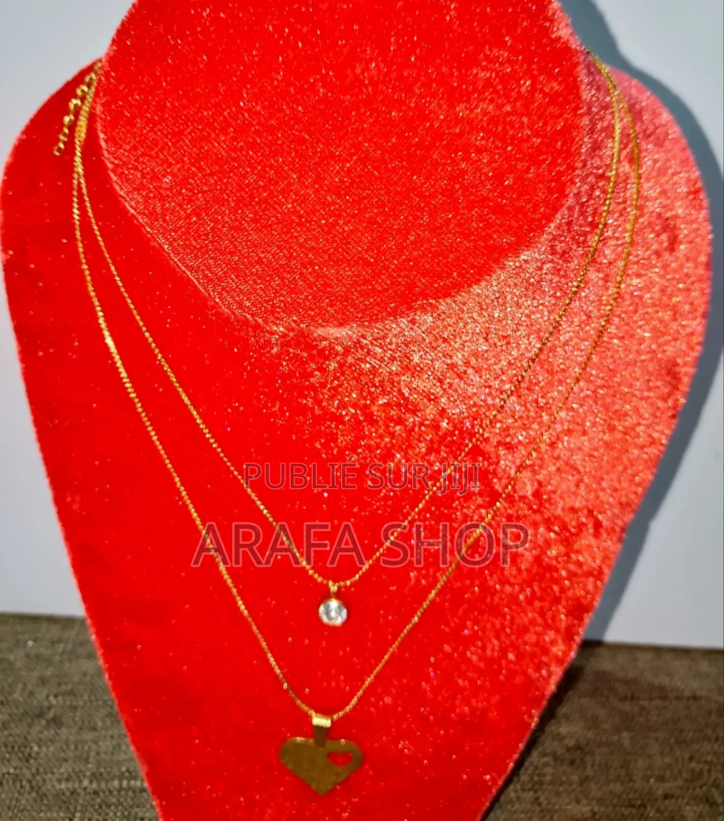 Collier Double Inoxydable