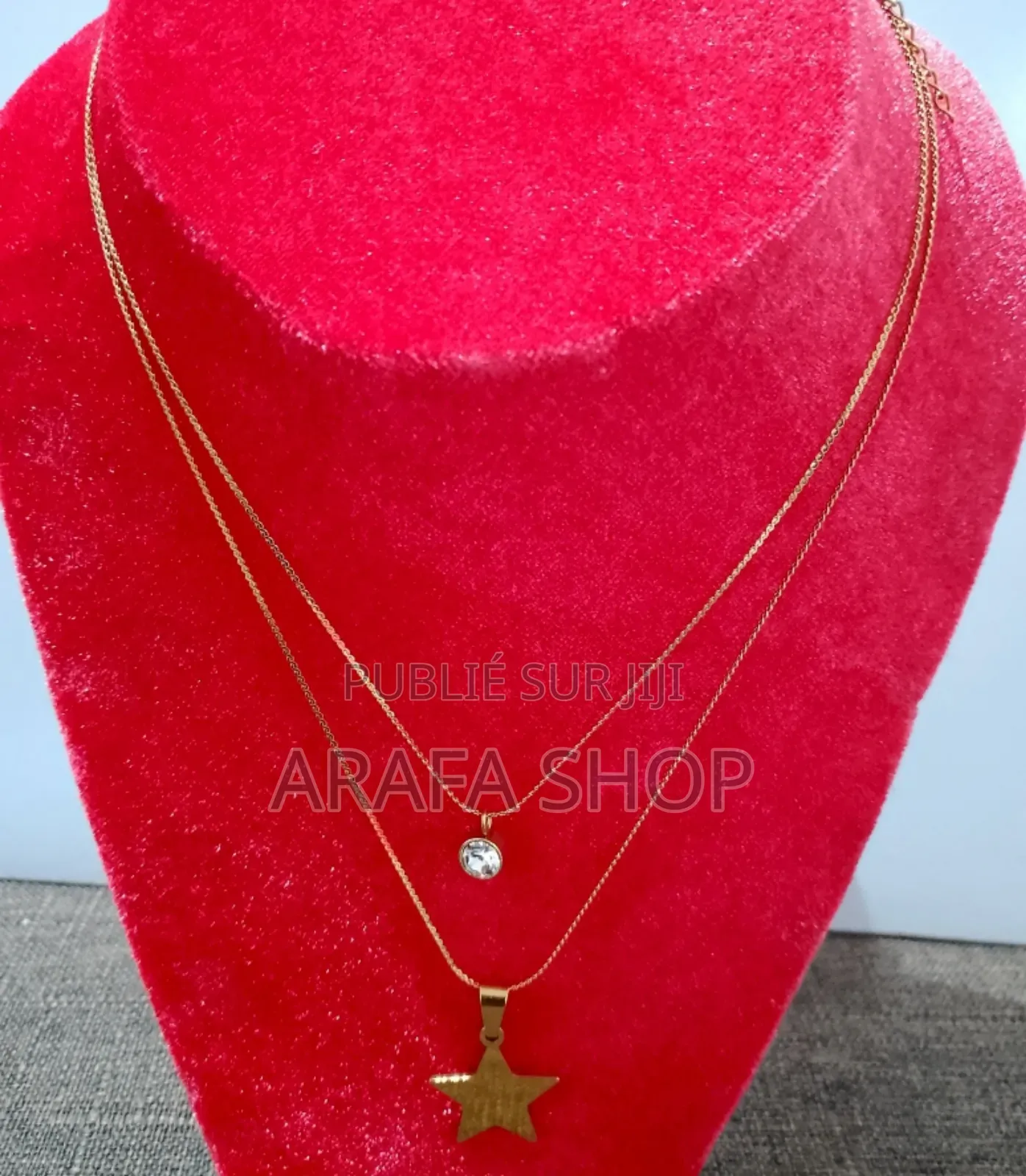 Collier Double Inoxydable