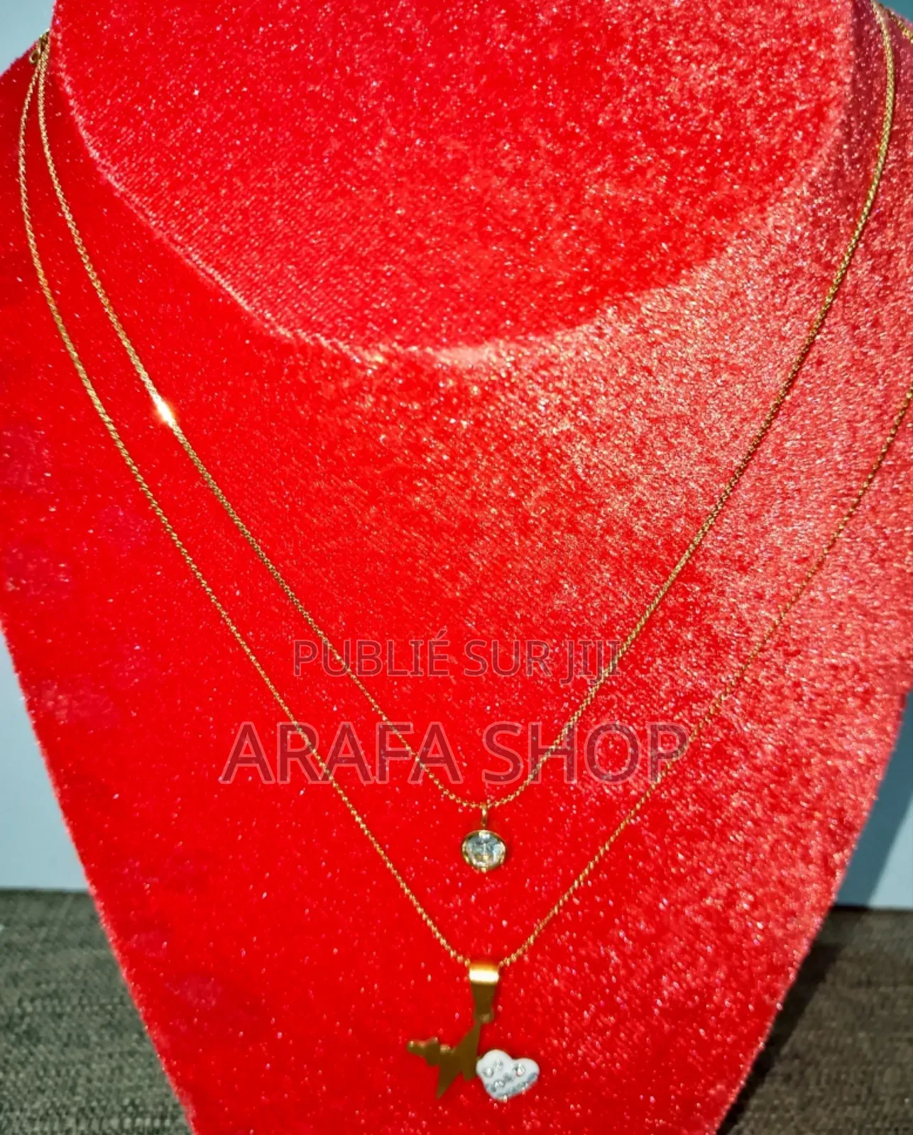 Collier Double Inoxydable