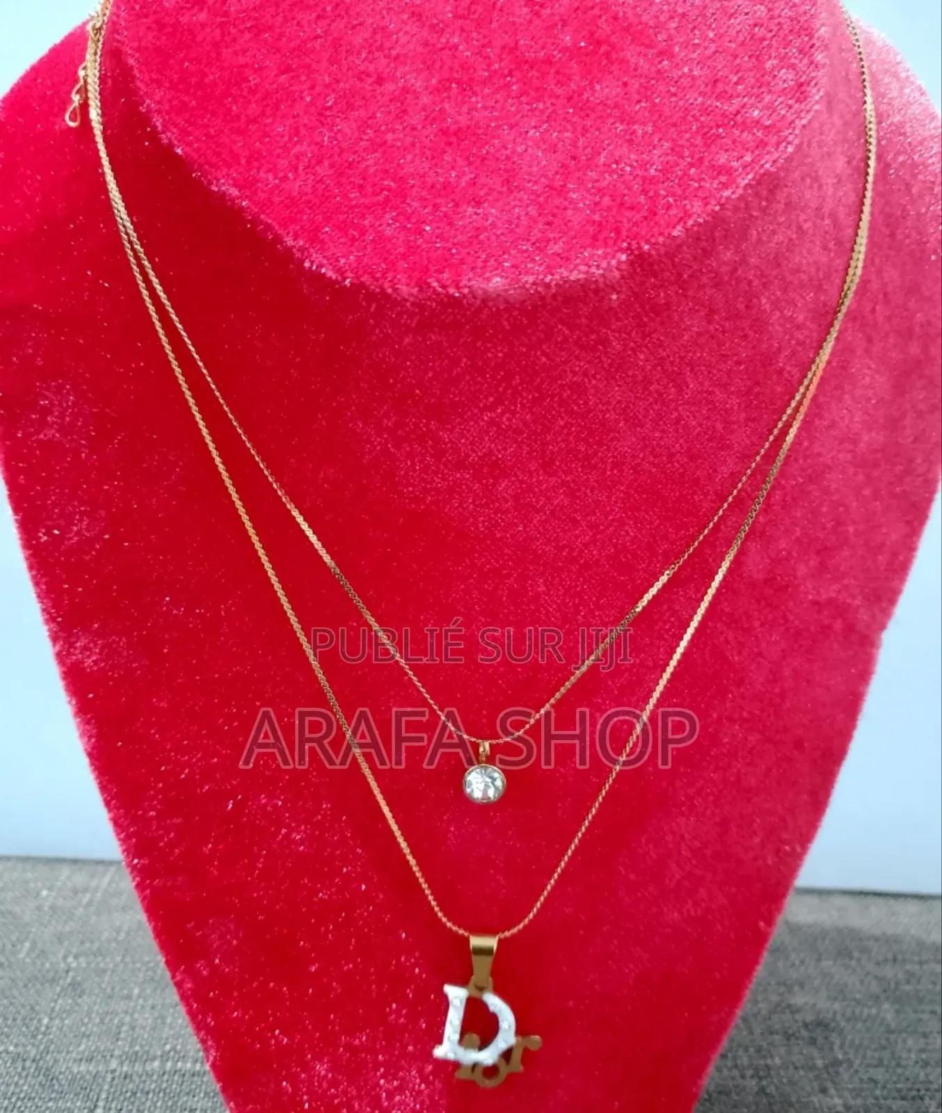 Collier Double Inoxydable