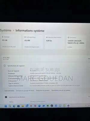 Ordinateur Portable 4GB Intel Celeron SSD 1T