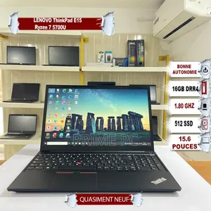 Photo - New Ordinateur Portable Lenovo Thinkpad E15 16GB AMD Ryzen 7 SSD 512GB