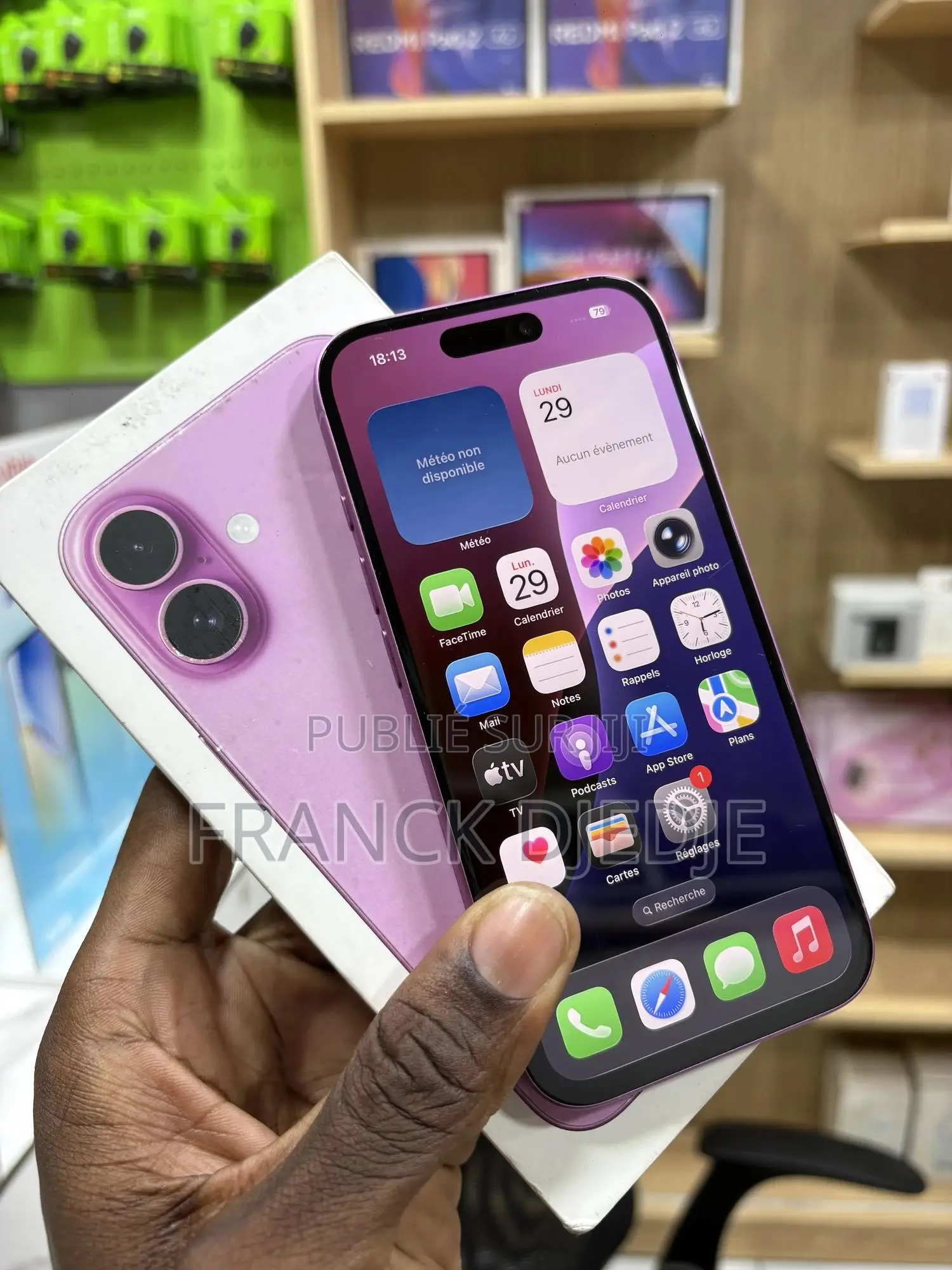 New Apple iPhone 16 128 GB Rose