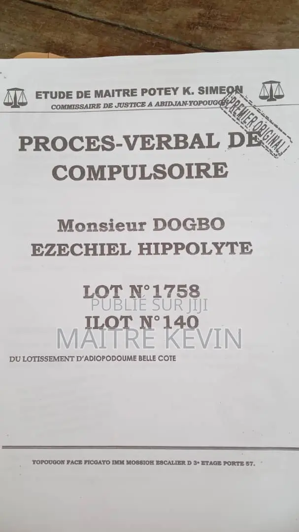 A Vendre Cité Belle Côte