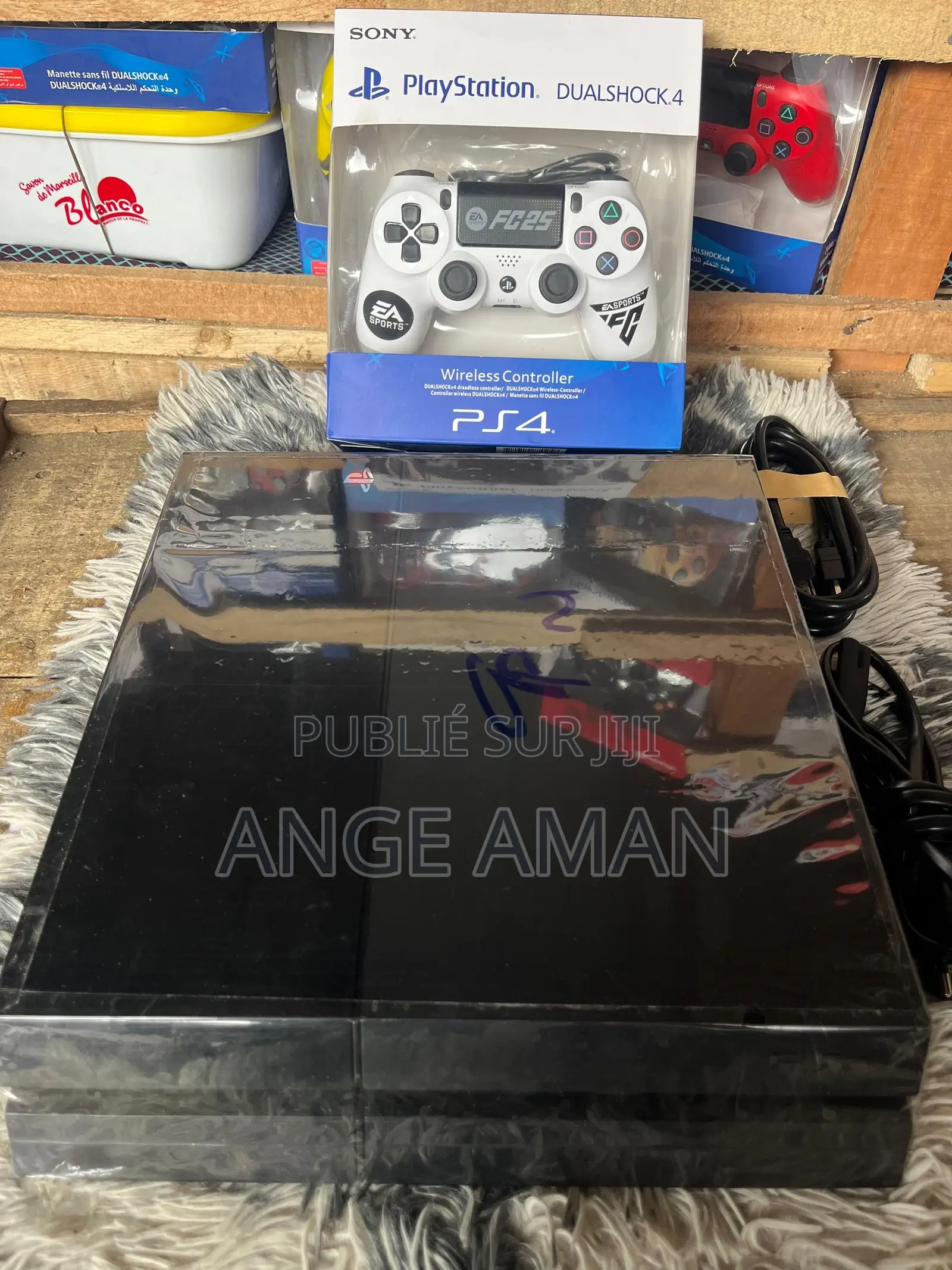 Ps4 Sony Playstation 4 Fat Craquée Avec Manette Et Accessoires Complet