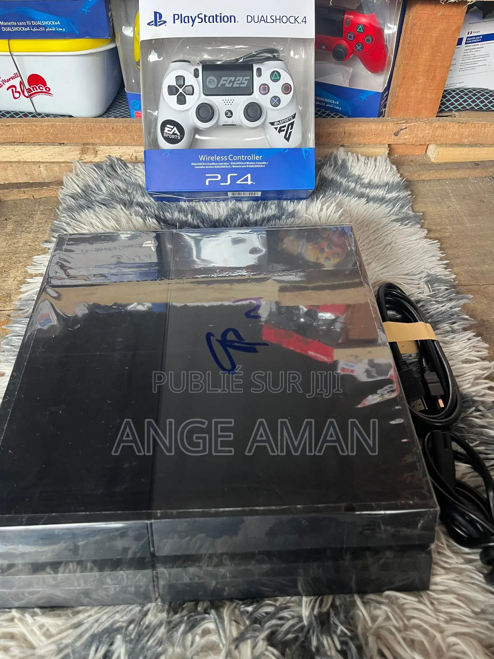 Ps4 Sony Playstation 4 Fat Craquée Avec Manette Et Accessoires Complet