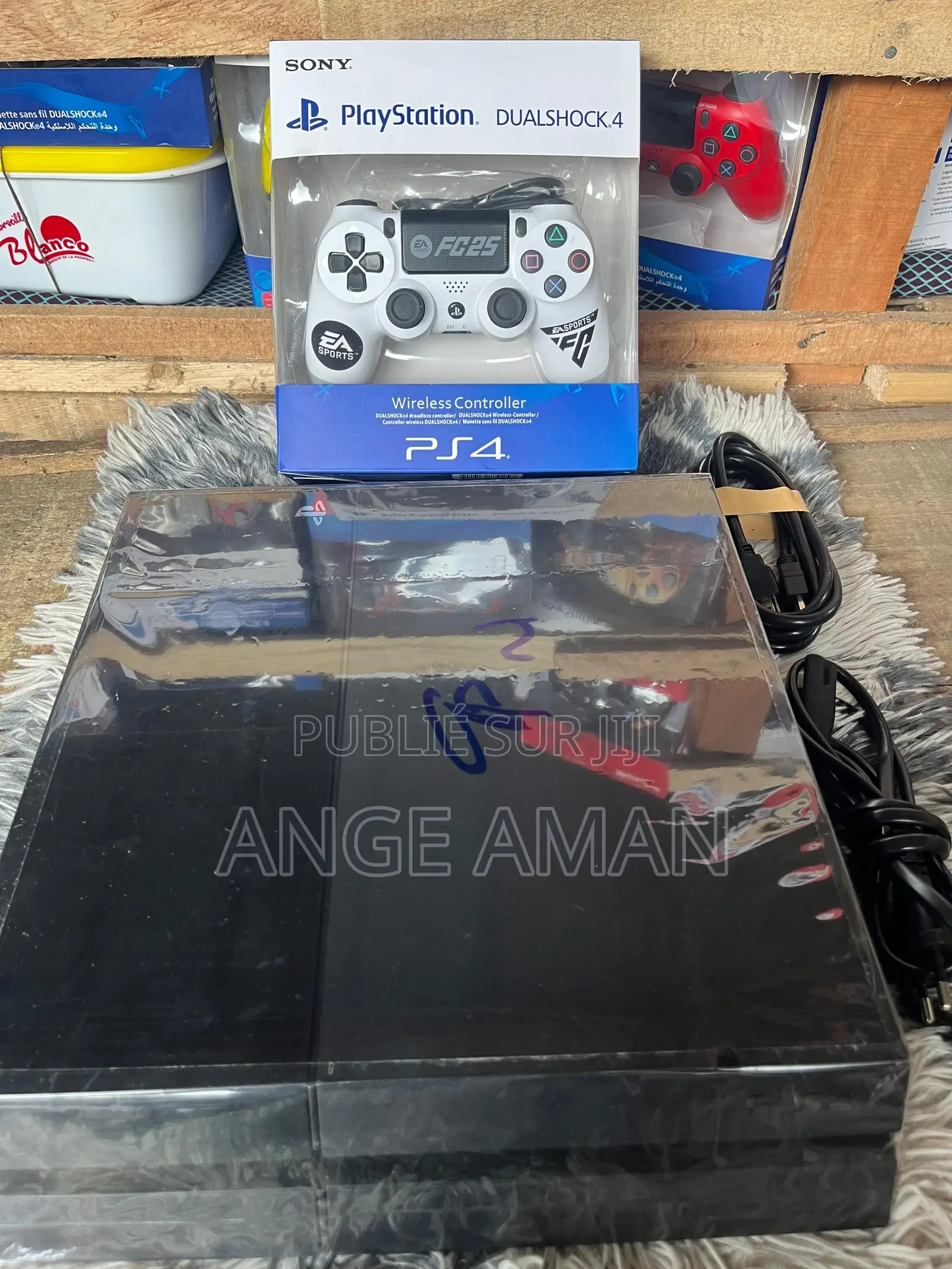 Ps4 Sony Playstation 4 Fat Craquée Avec Manette Et Accessoires Complet