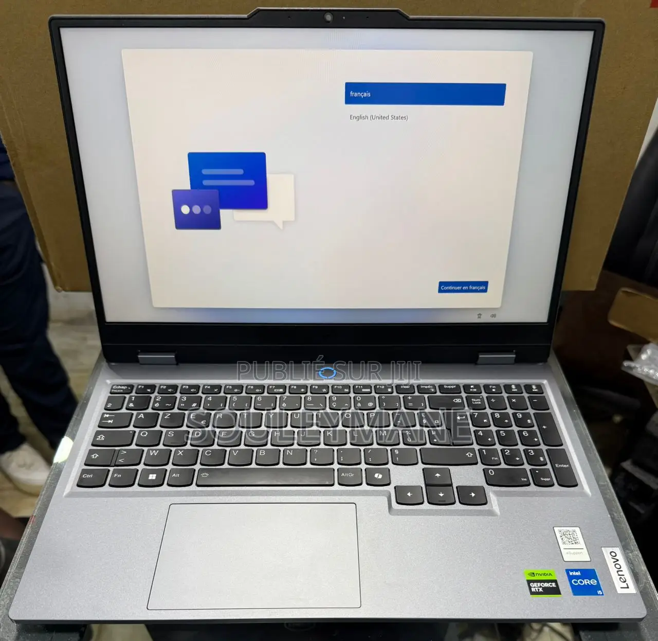 New Ordinateur Portable Lenovo LOQ 15ARP9 24GB Intel Core I5 SSD 512GB