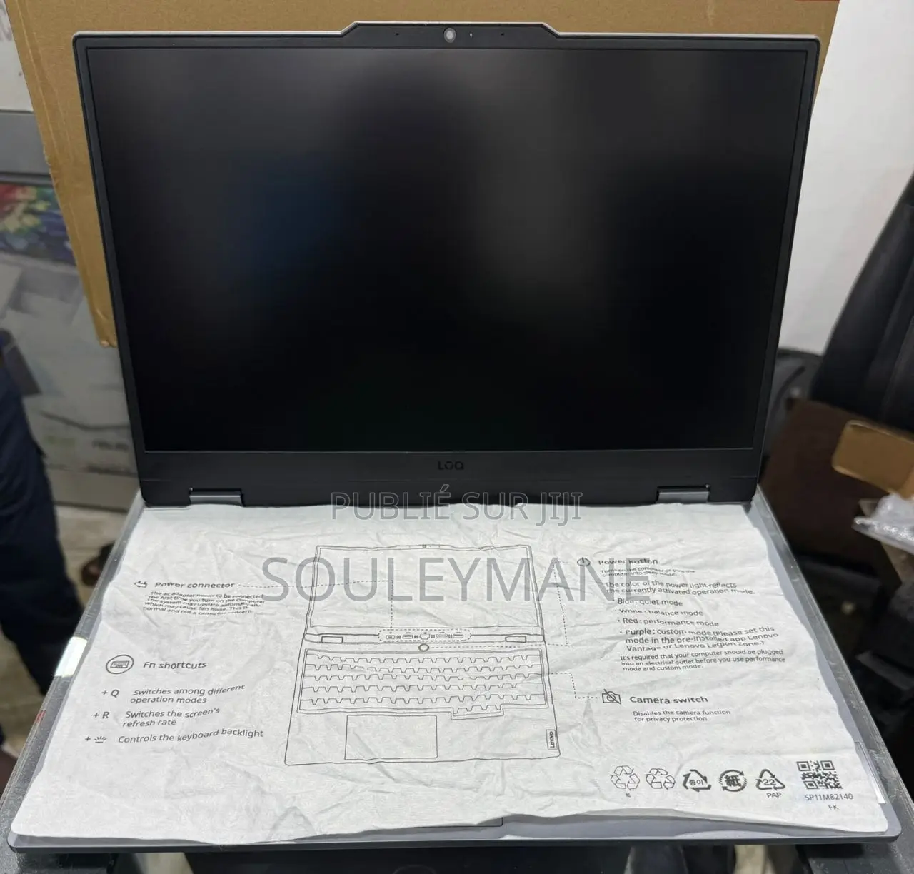 New Ordinateur Portable Lenovo LOQ 15ARP9 24GB Intel Core I5 SSD 512GB