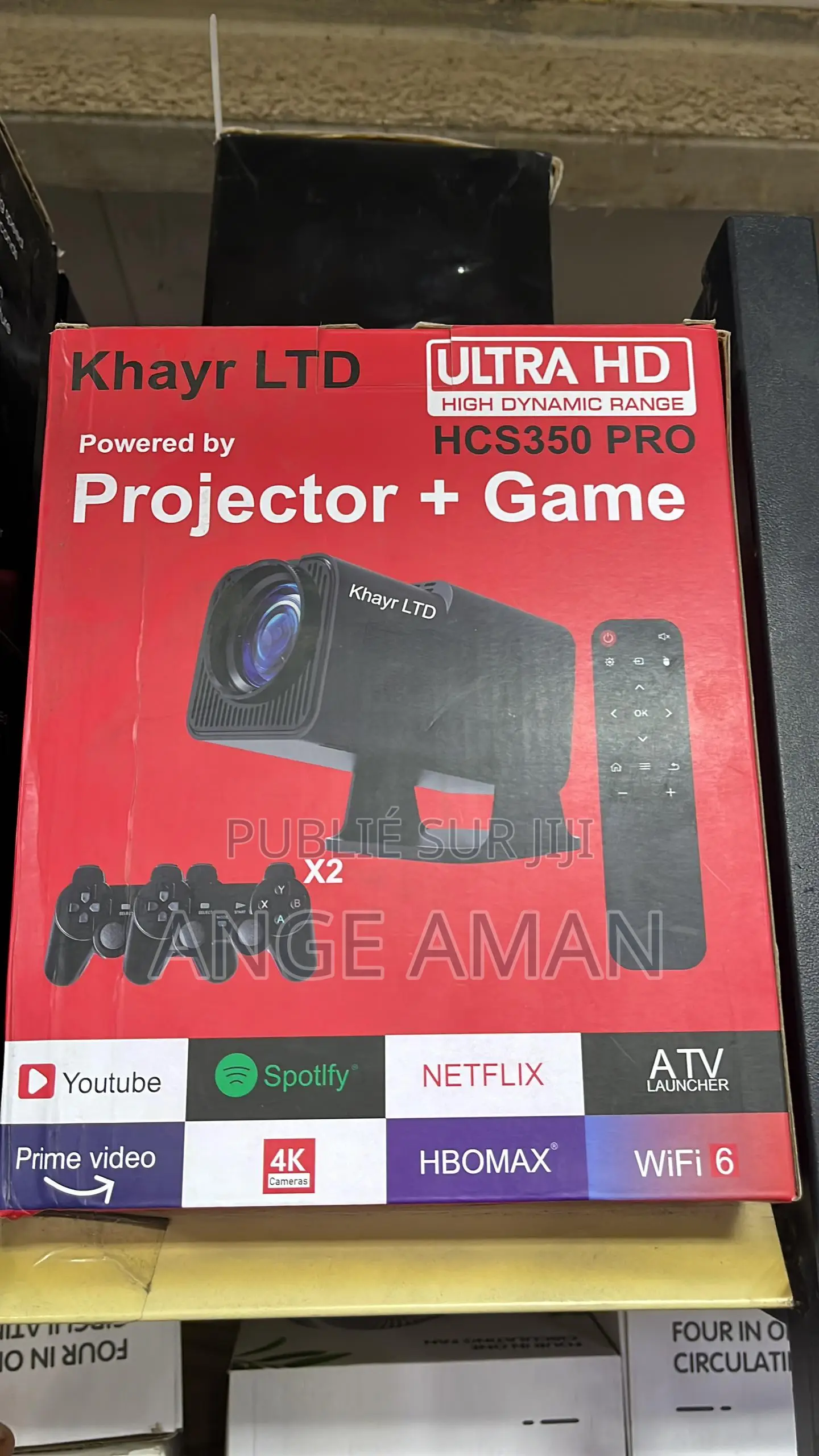 Projecteur + Console De Jeu Ultra Hd Wifi 6