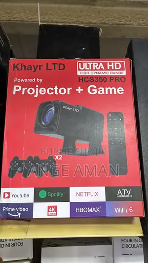 Projecteur + Console De Jeu Ultra Hd Wifi 6