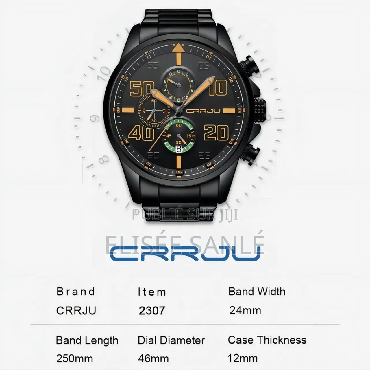 Montre À Quartz Tendance Crrju 
Etanche