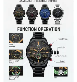 Montre À Quartz Tendance Crrju 
Etanche