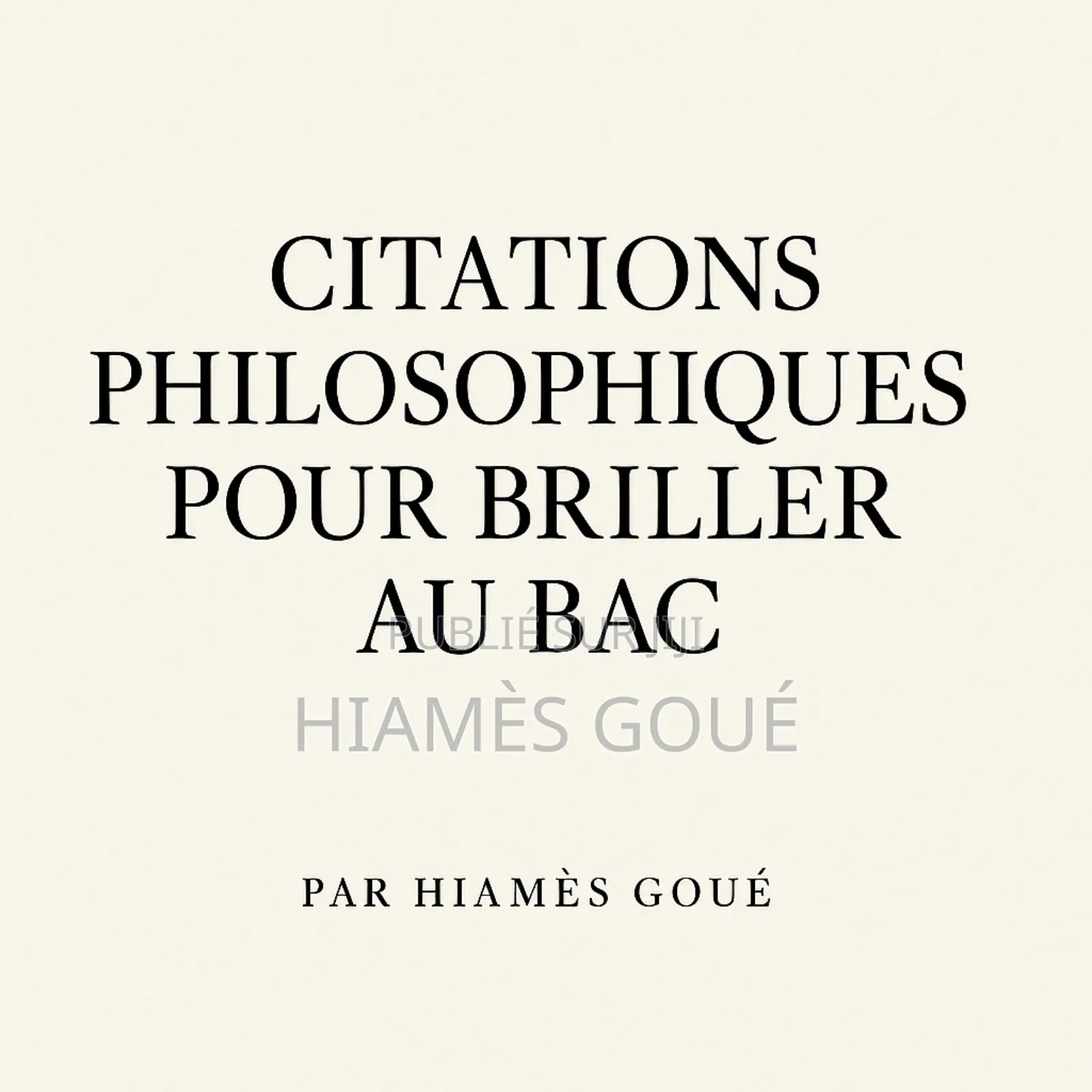 Citations Philosophiques Pour Vos Dissertation