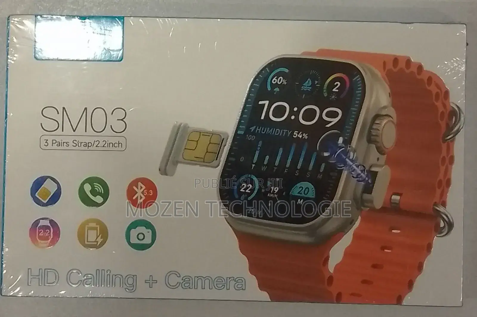 Montre Connectée Modio Sm03 Smart Watch Ultra Avec Appels Hd Et Caméra