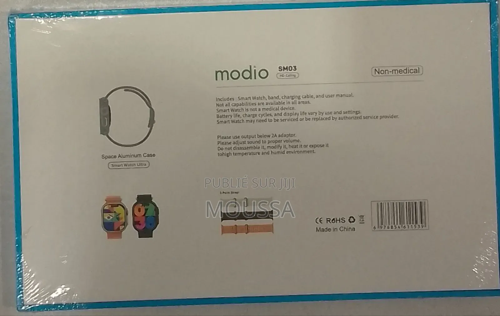 Montre Connectée Modio Sm03 Smart Watch Ultra Avec Appels Hd Et Caméra