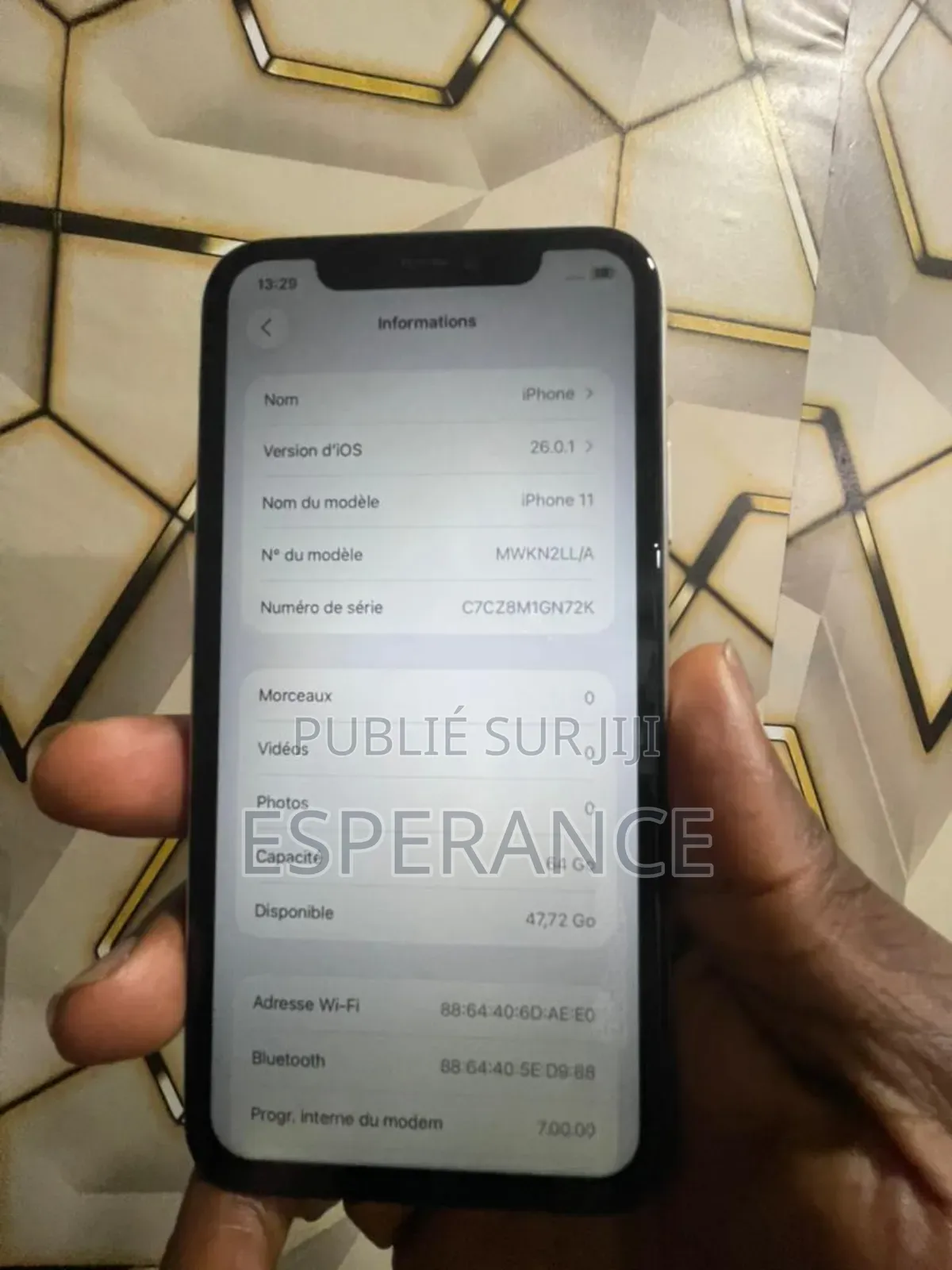 Apple iPhone 11 64 GB Blanc